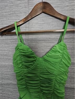 Hours Dress Green Womens Size M Body Con